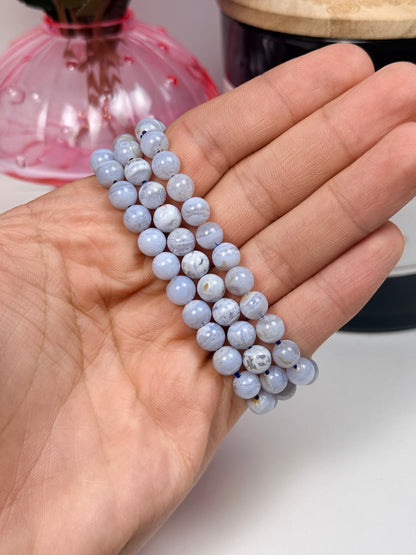6mm Blue Lace Agate Bracelets