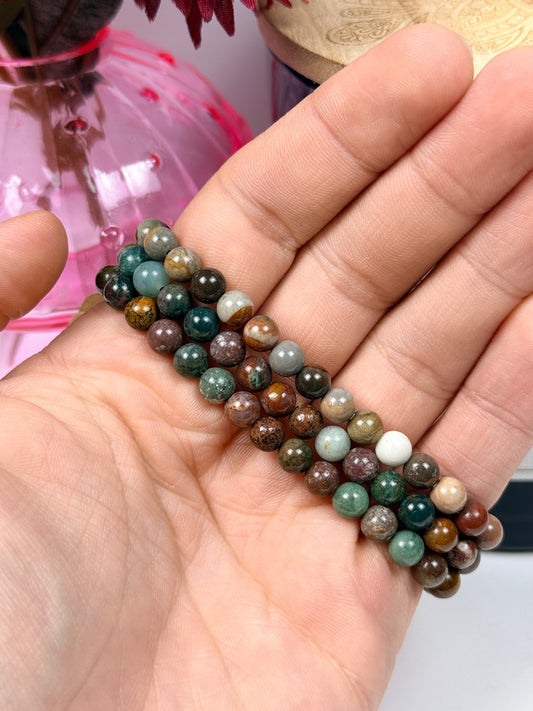 6mm Ocean Jasper Bracelet