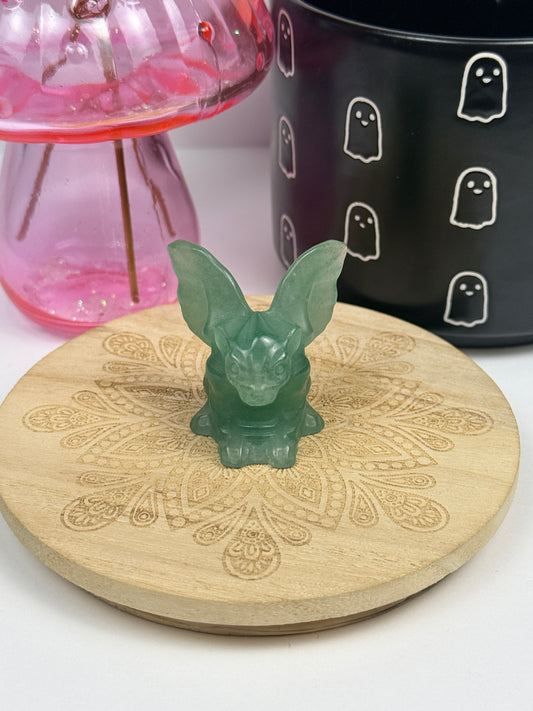 Large Green Aventurine Gargoyle