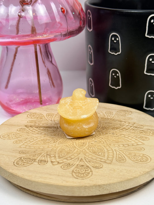 Orange Calcite Jack O' Lantern