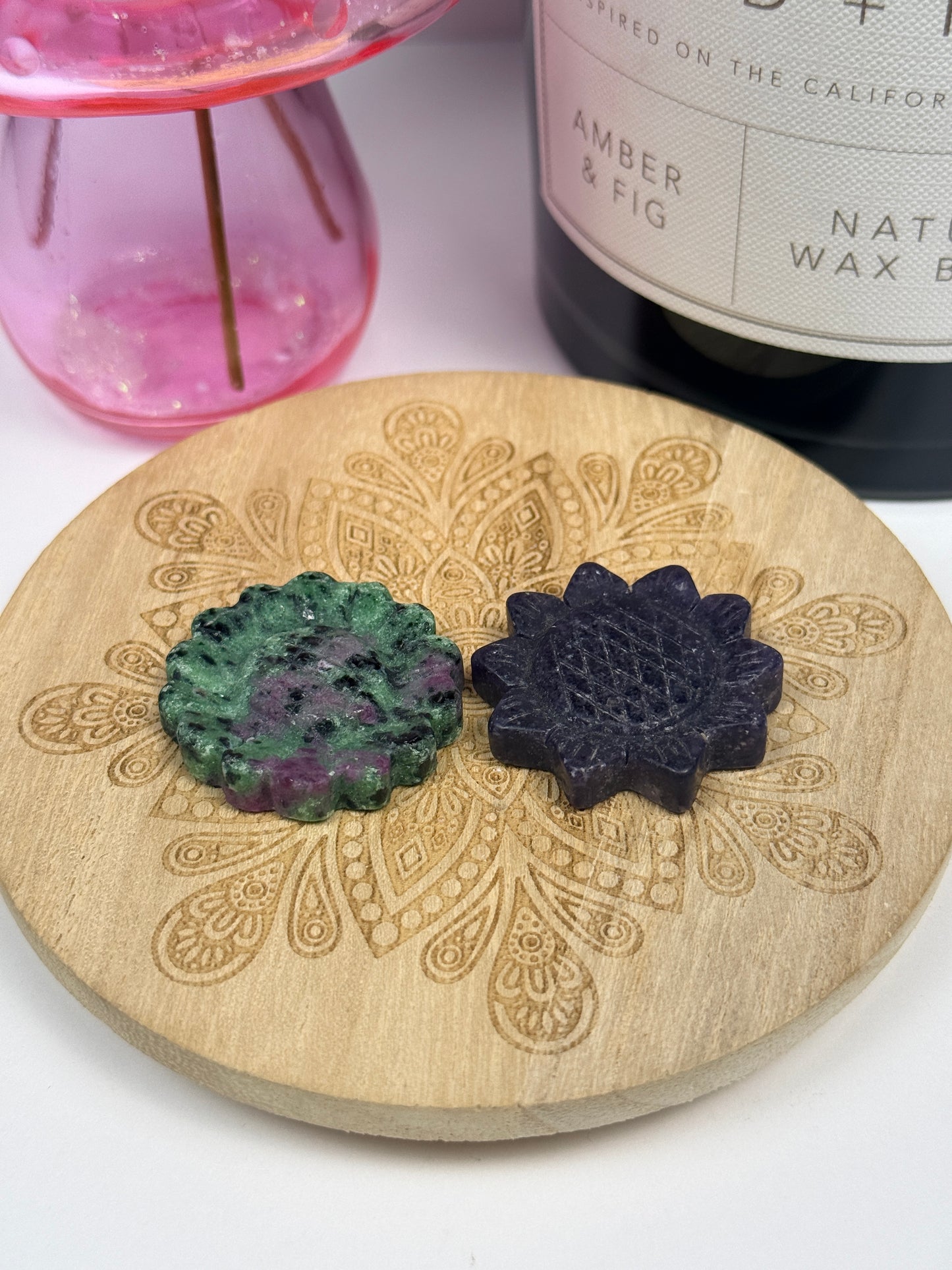 Crystal Sunflower Carvings