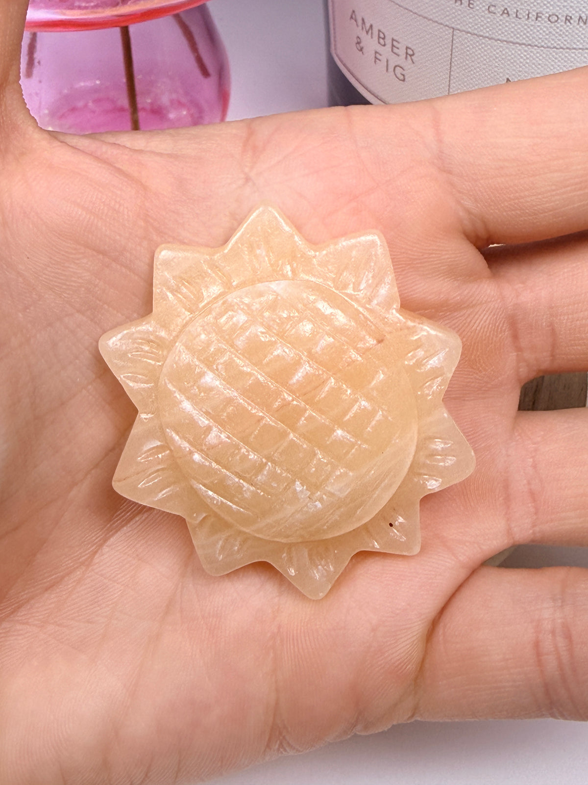Orange Calcite Sunflowers