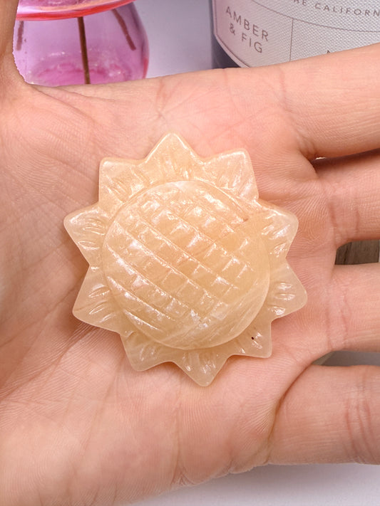 Orange Calcite Sunflowers