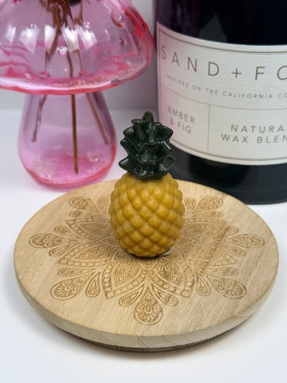 Orange Calcite and Serpentine Pineapple