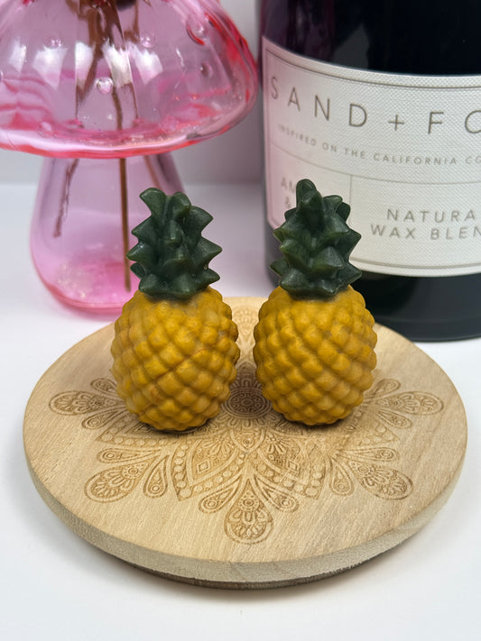 Orange Calcite and Serpentine Pineapple
