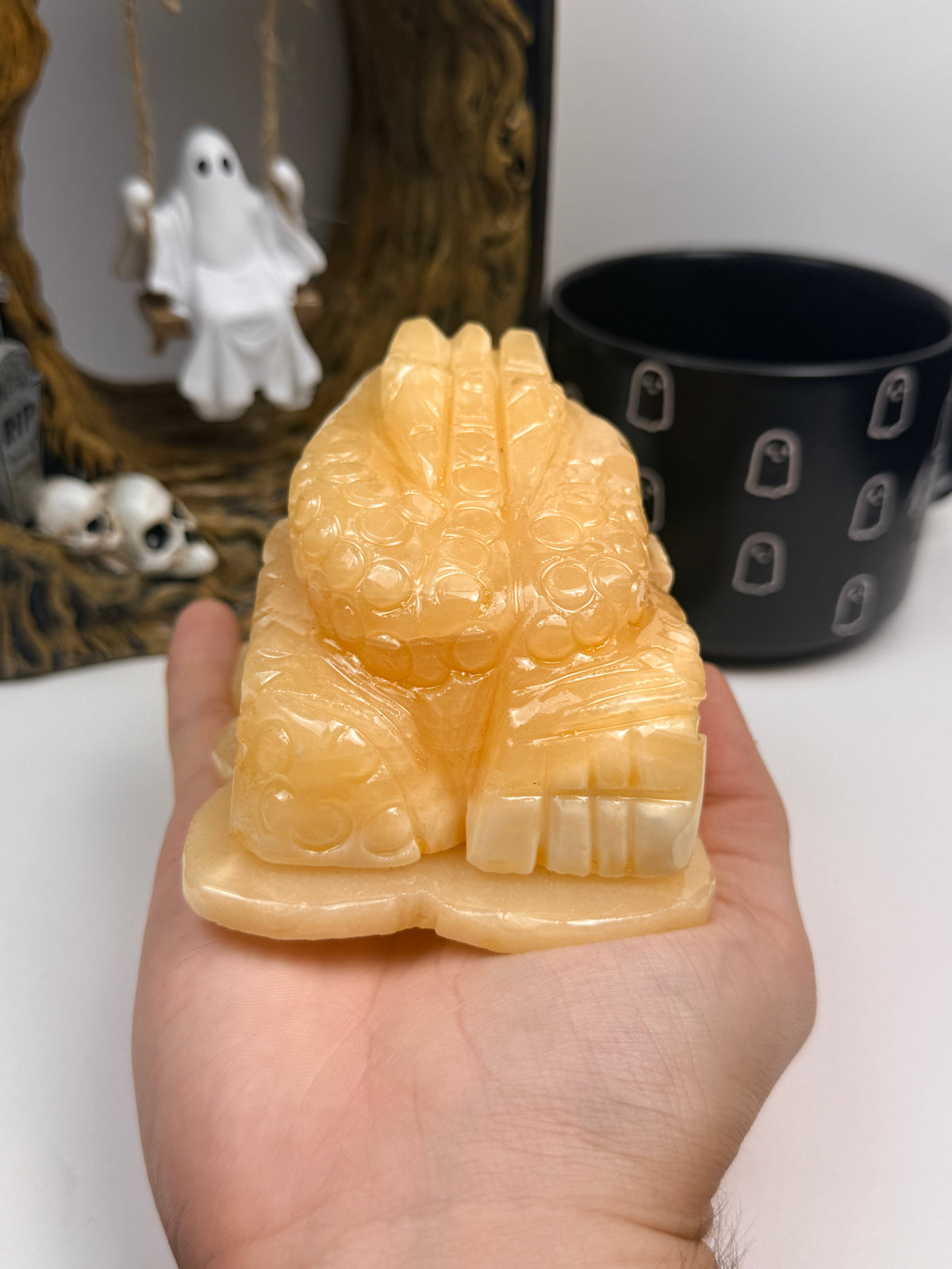 Orange Calcite Money Toad