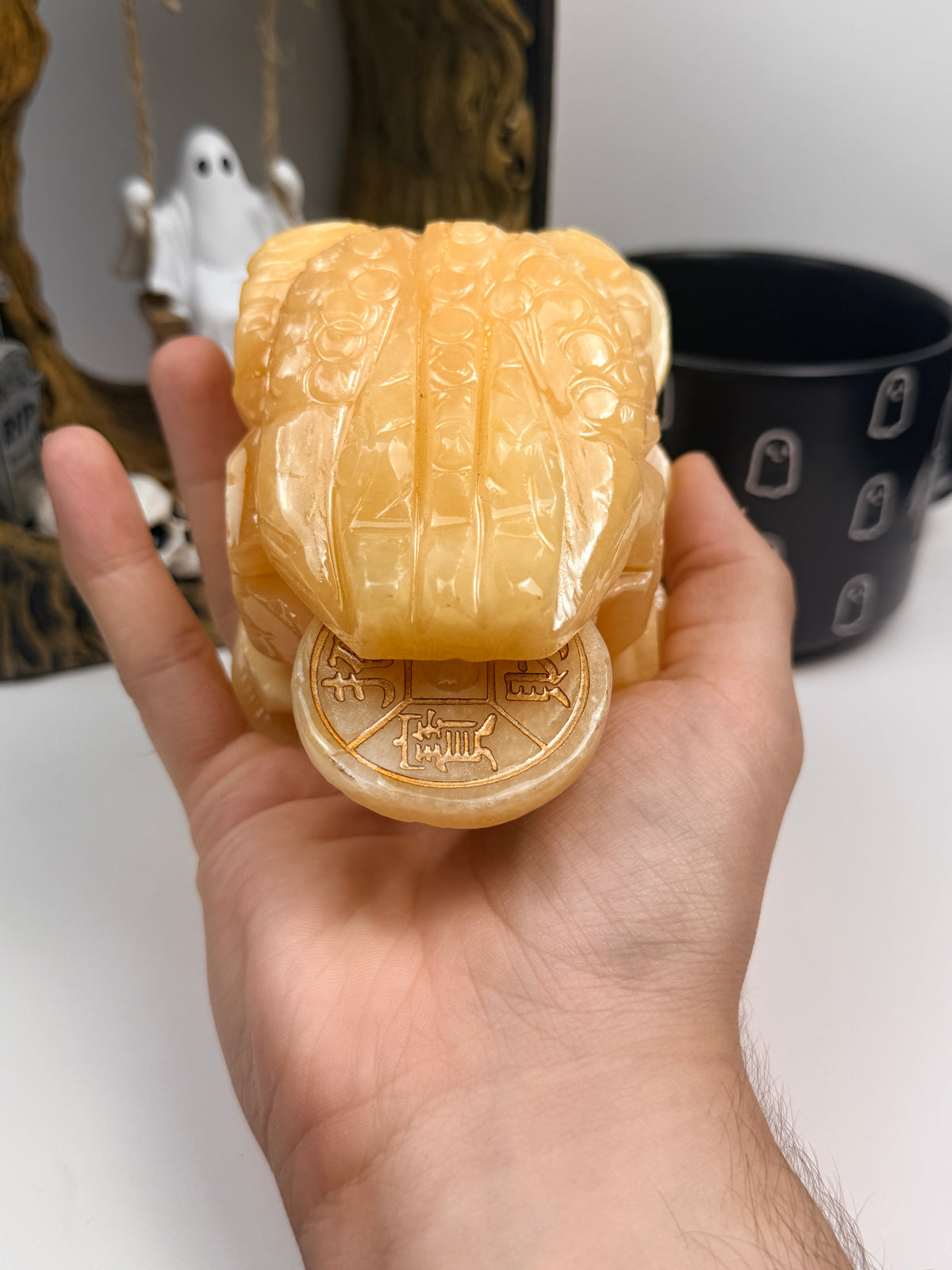 Orange Calcite Money Toad