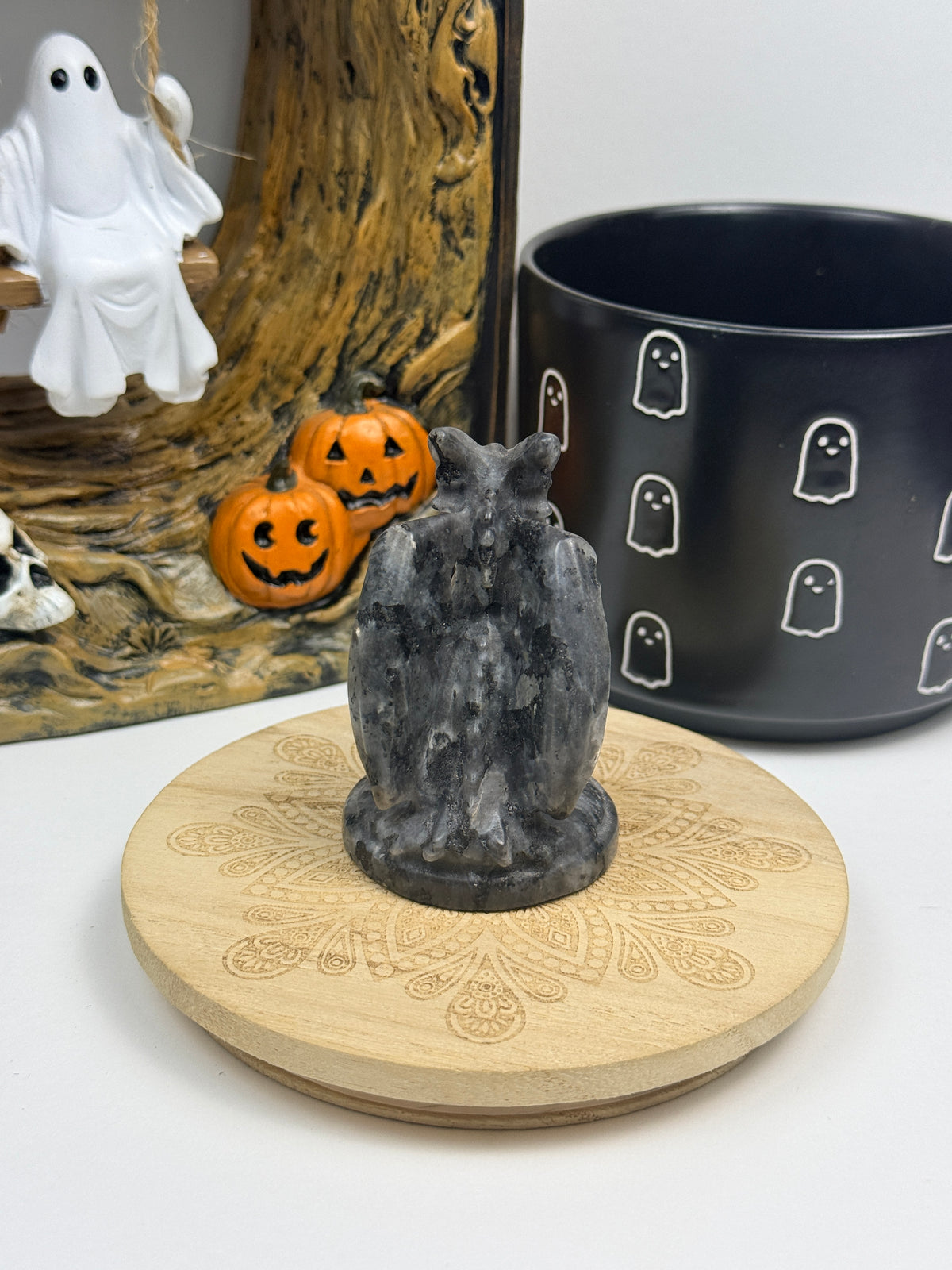 Larvikite Dragon Statue