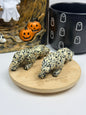 Dalmatian Jasper Leopard Carvings