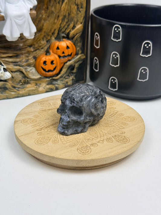 Crystal Sugar Skull Carvings