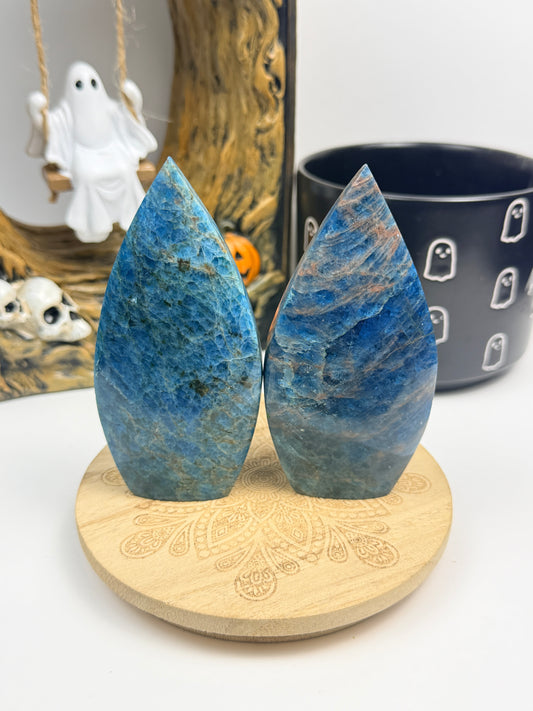 Blue Apatite Freeforms