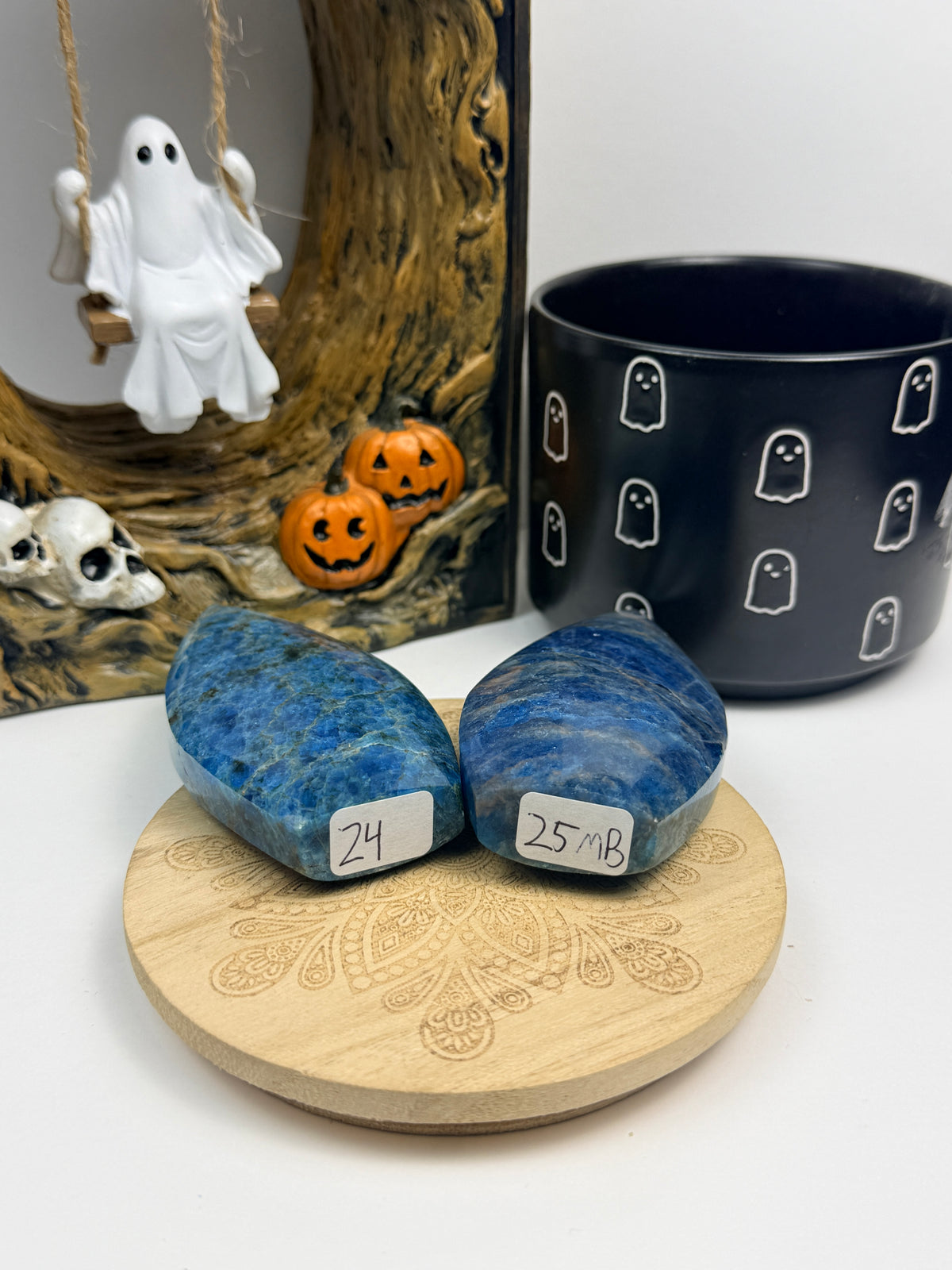 Blue Apatite Freeforms