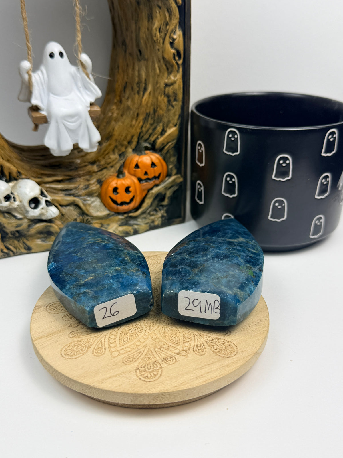 Blue Apatite Freeforms