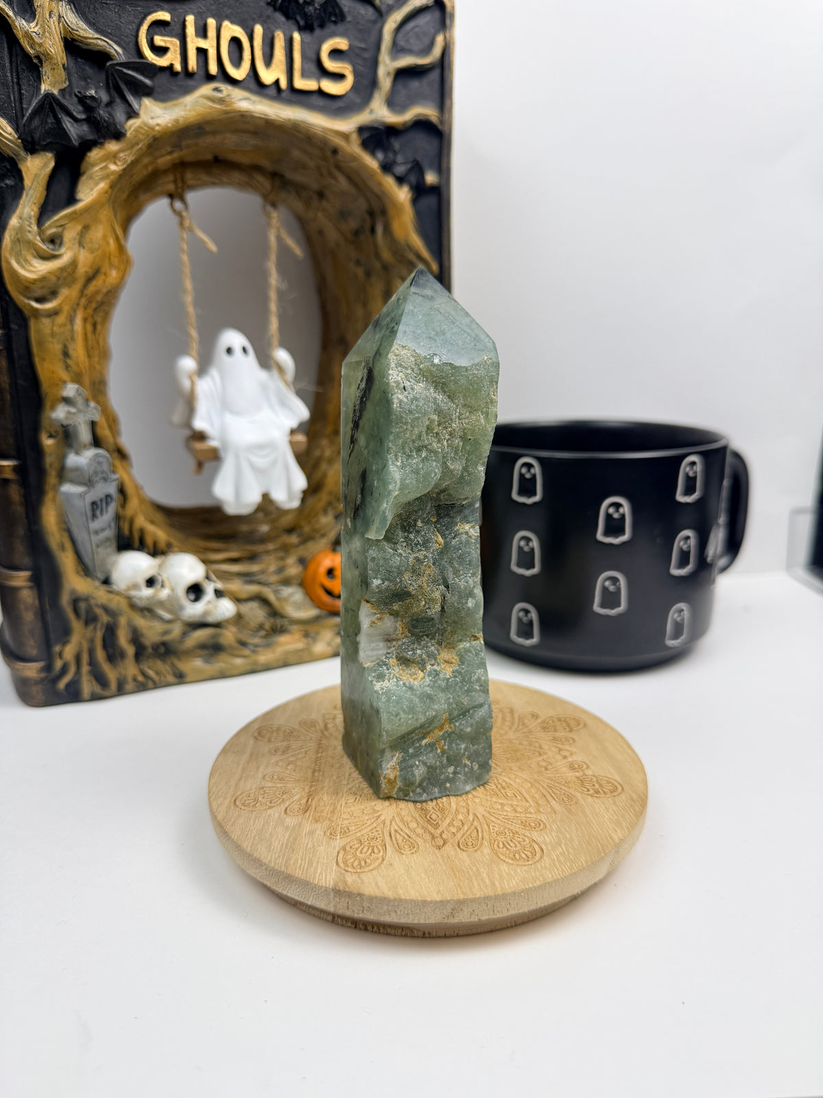 Half-Raw Prehnite Towers