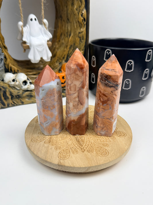 Cotton Candy Agate Towers