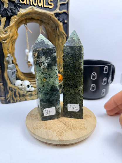Half-Raw Prehnite Towers