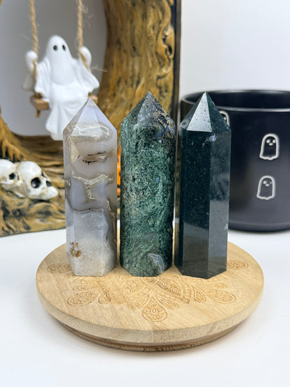 Moss Agate Towers