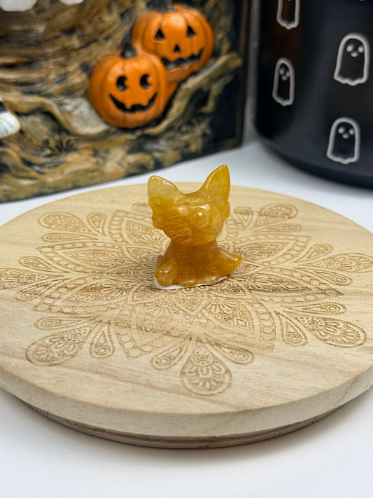 Crystal Espeon-Inspired Carvings