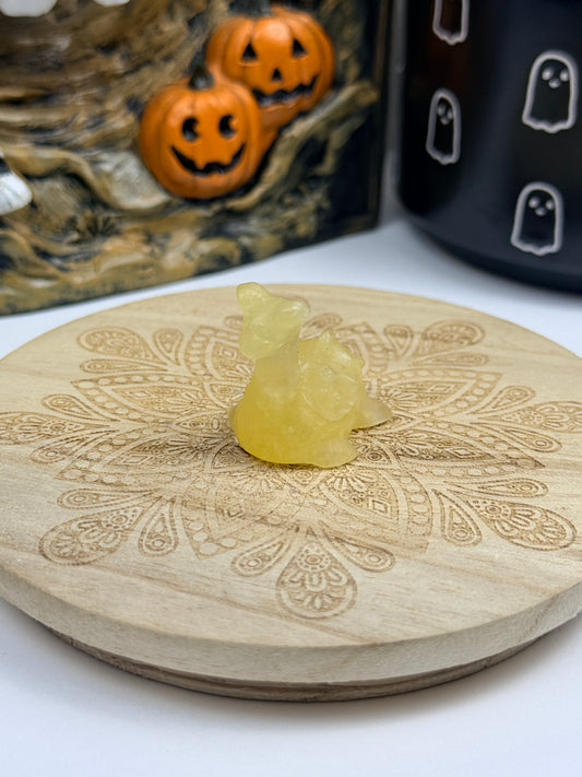 Orange Calcite Lapras-Inspired Crystal
