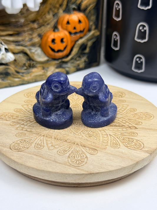 Blue Quartz Squirtle-Inspired Carving