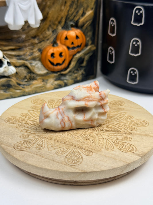 Red Vein Jasper Dragon Head