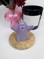 I Scream Cone Ghost Shaped Beeswax Candle
