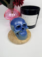 Blueberry Muffin Skull Shaped Beeswax Candle