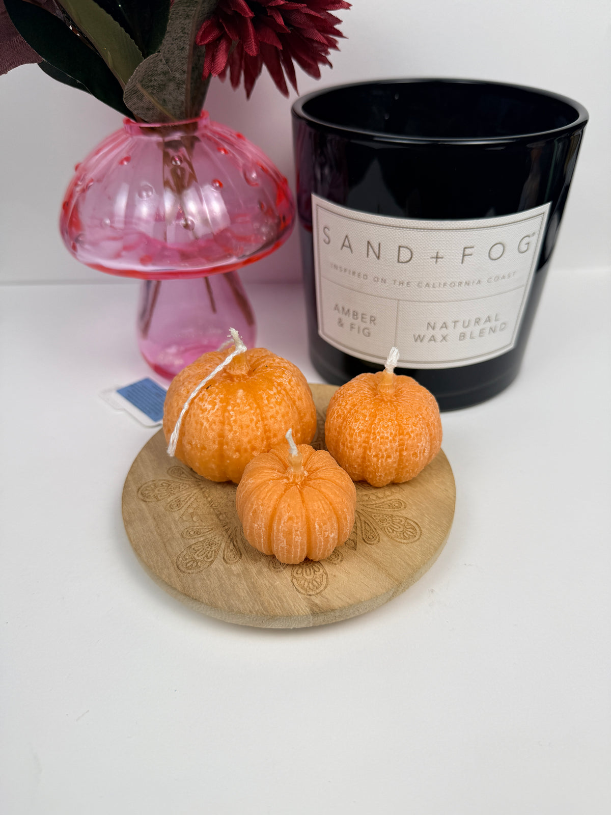 Apple Pie Pumpkins Shaped Beeswax Candle