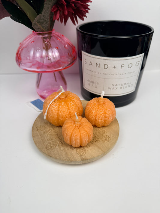 Apple Pie Pumpkins Shaped Beeswax Candle