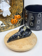 Large Que Sera Raven Skull Carving