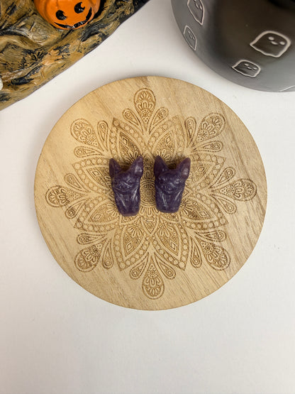 Small Folded Crystal Bat Carvings