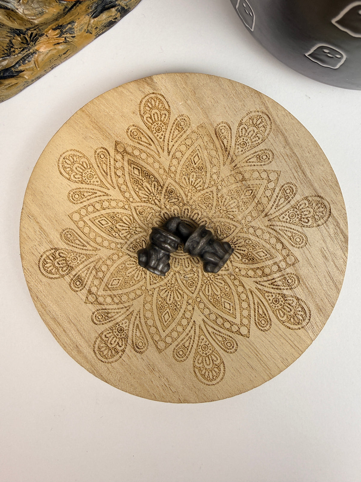 Mini Silver-Sheen Obsidian Cats