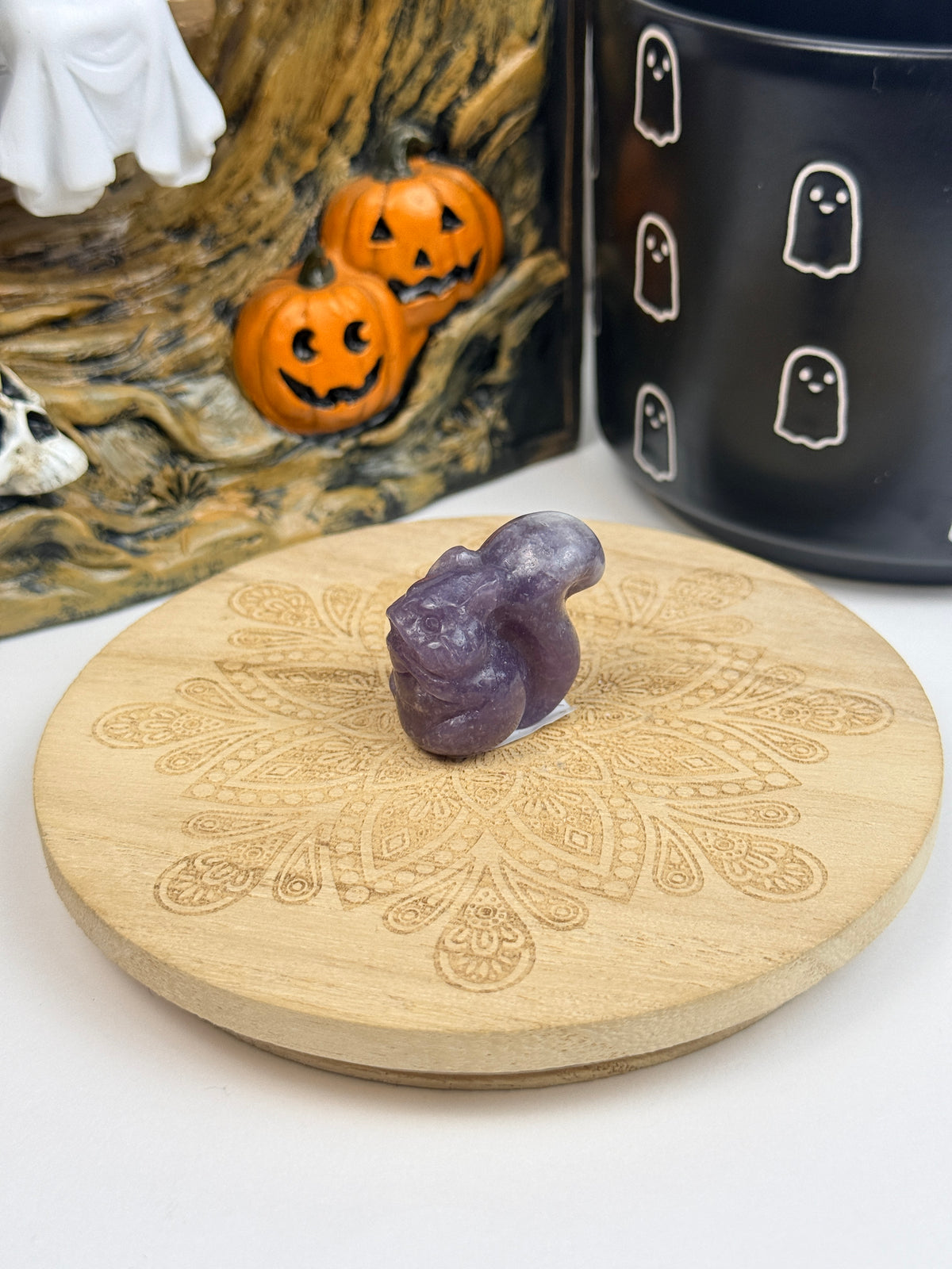 Lepidolite Chubby Squirrels