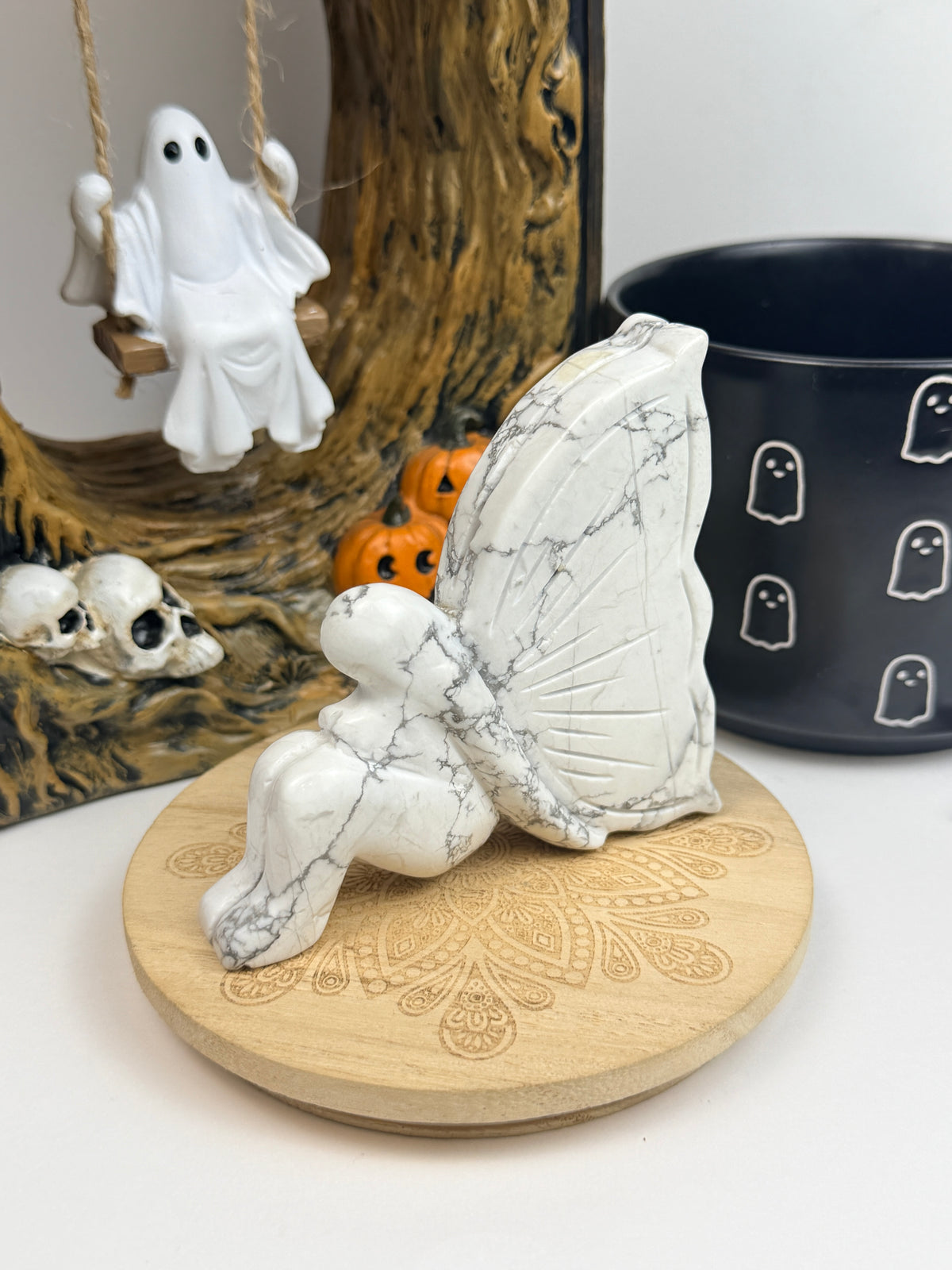 XL Howlite Fairy Statement Piece