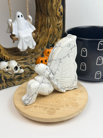 XL Howlite Fairy Statement Piece
