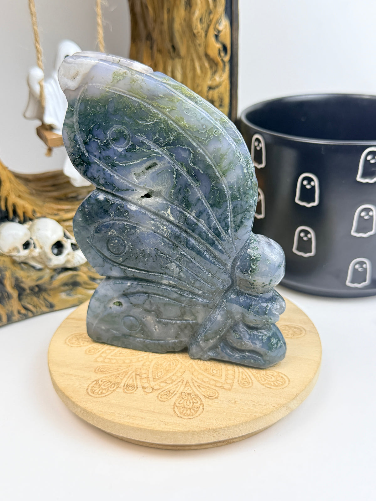 XL Moss Agate Fairy Statement Piece