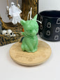 Caramel Apple Demon Cat Shaped Beeswax Candle