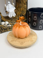 Salted Caramel Pumpkin Shaped Beeswax Candle