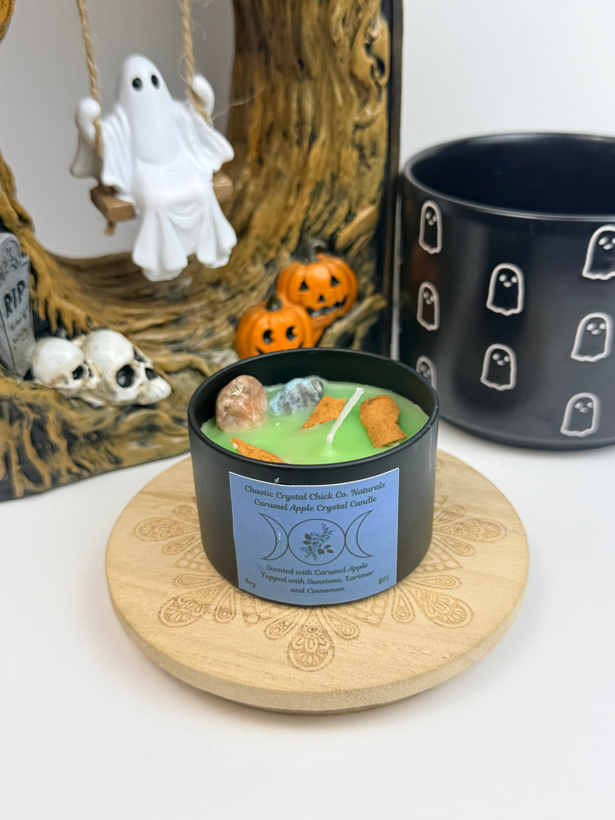 Caramel Apple 4oz Crystal Candle