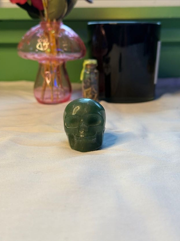 Green Aventurine Skull