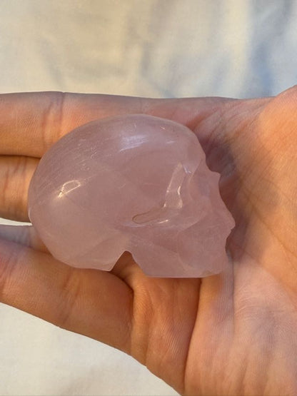 Rose Quartz Skull