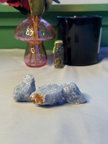 Blue Calcite Raw