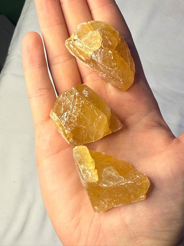 Honey Calcite Raw