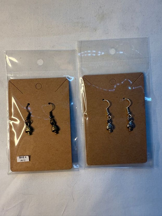 Mini Mushroom Charm Earrings