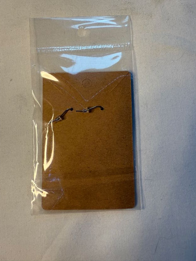 Funky Mushroom Silver Charm Earrings