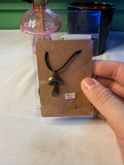 Tall Mushroom Necklace
