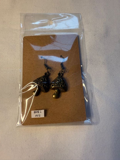 Regular Mushroom Charm Earrings