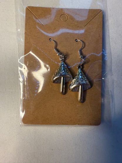 Regular Mushroom Charm Earrings