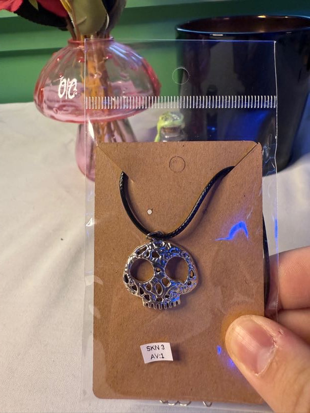 Sugar Skull Charm Necklace