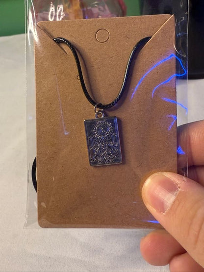 Silver Tarot Card Necklaces